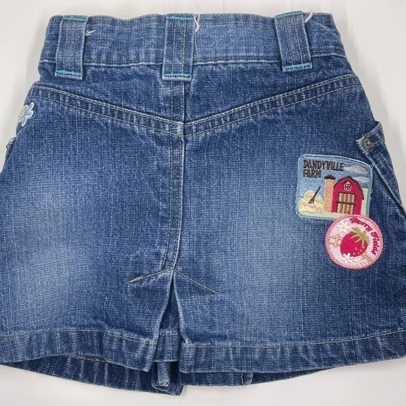 BABY Gap Denim Skirt 12-18m With Patches - Picture 4 of 10